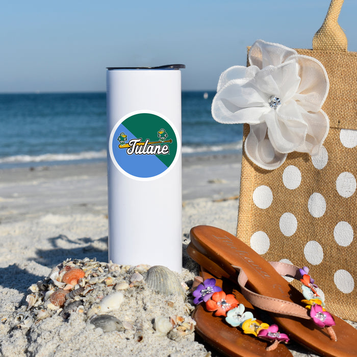 Tulane University Stainless Steel Skinny Tumbler 20 OZ