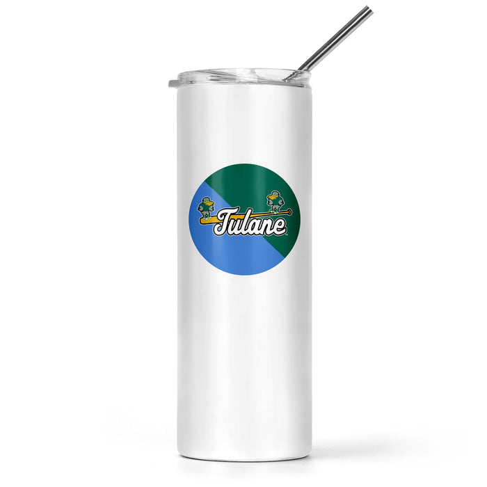 Tulane University Stainless Steel Skinny Tumbler 20 OZ