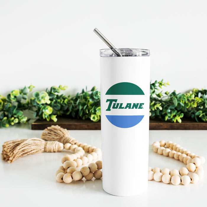 Tulane University Stainless Steel Skinny Tumbler 20 OZ