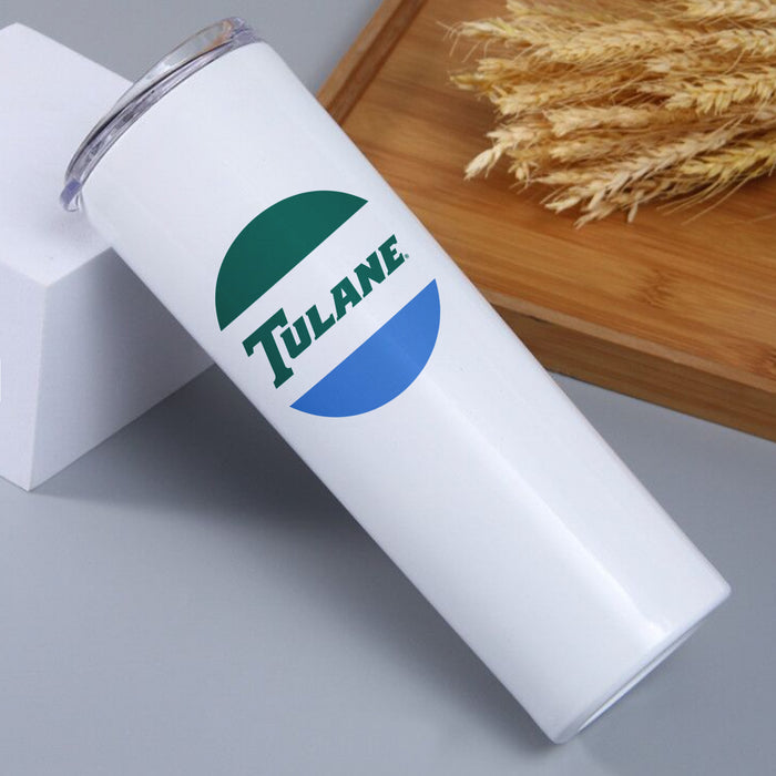 Tulane University Stainless Steel Skinny Tumbler 20 OZ