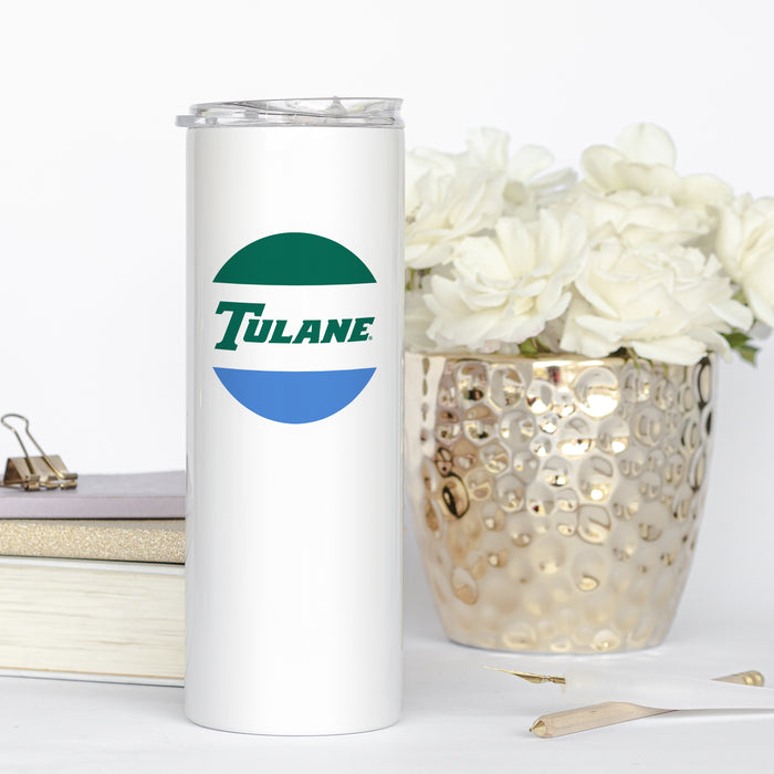 Tulane University Stainless Steel Skinny Tumbler 20 OZ
