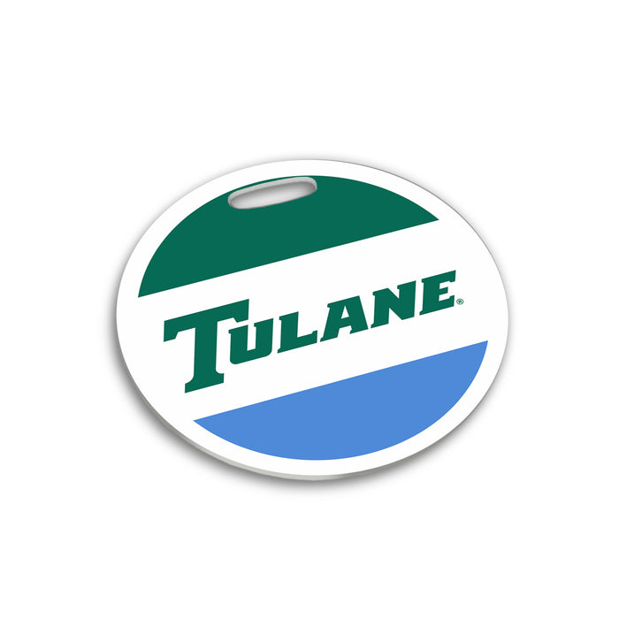 Tulane University Luggage Bag Tag (round)