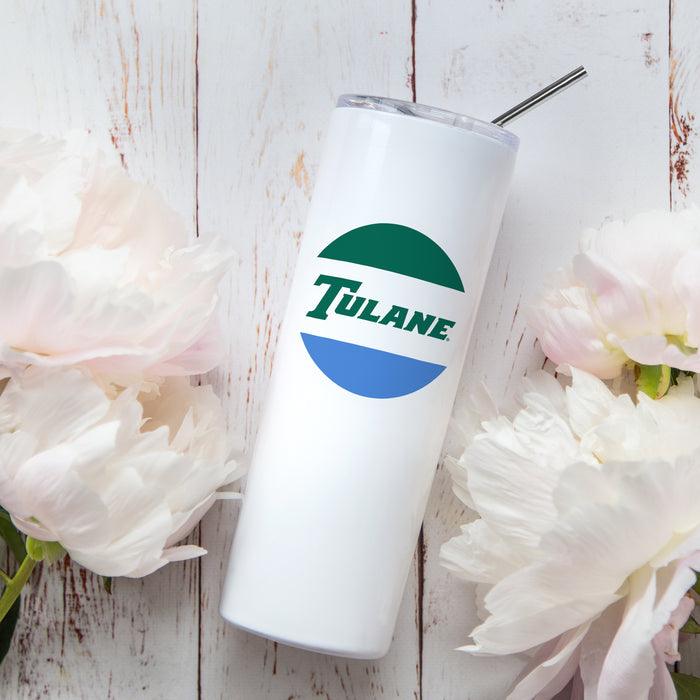 Tulane University Stainless Steel Skinny Tumbler 20 OZ