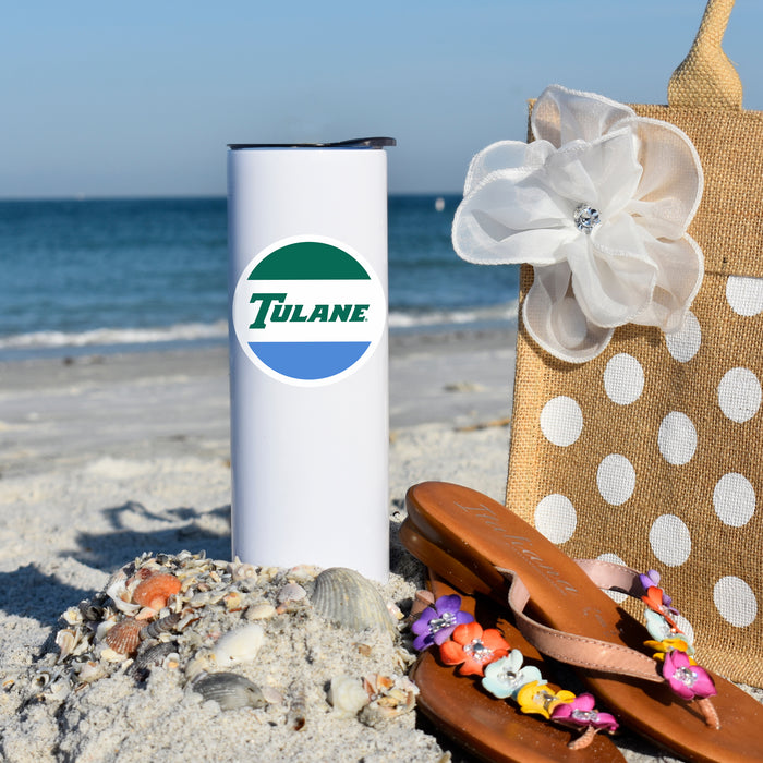 Tulane University Stainless Steel Skinny Tumbler 20 OZ