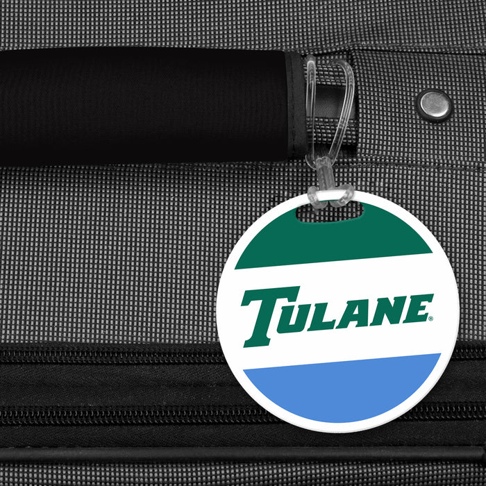 Tulane University Luggage Bag Tag (round)