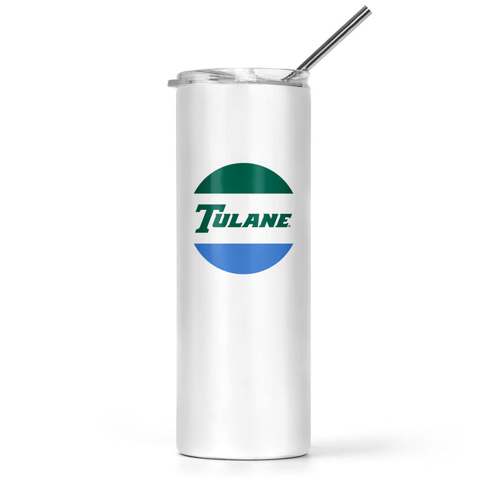 Tulane University Stainless Steel Skinny Tumbler 20 OZ