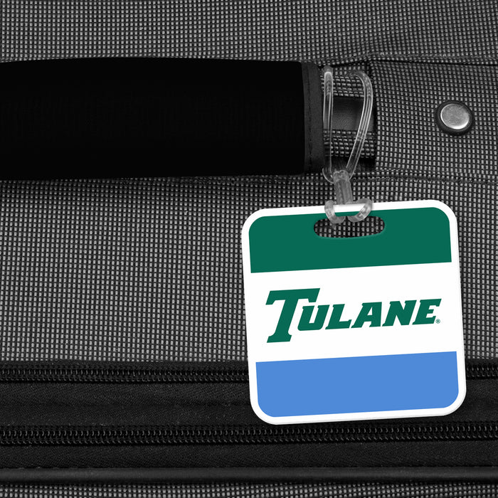 Tulane University Luggage Bag Tag (square)