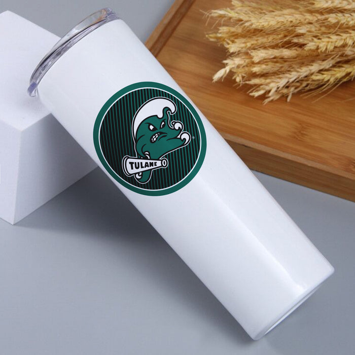 Tulane University Stainless Steel Skinny Tumbler 20 OZ