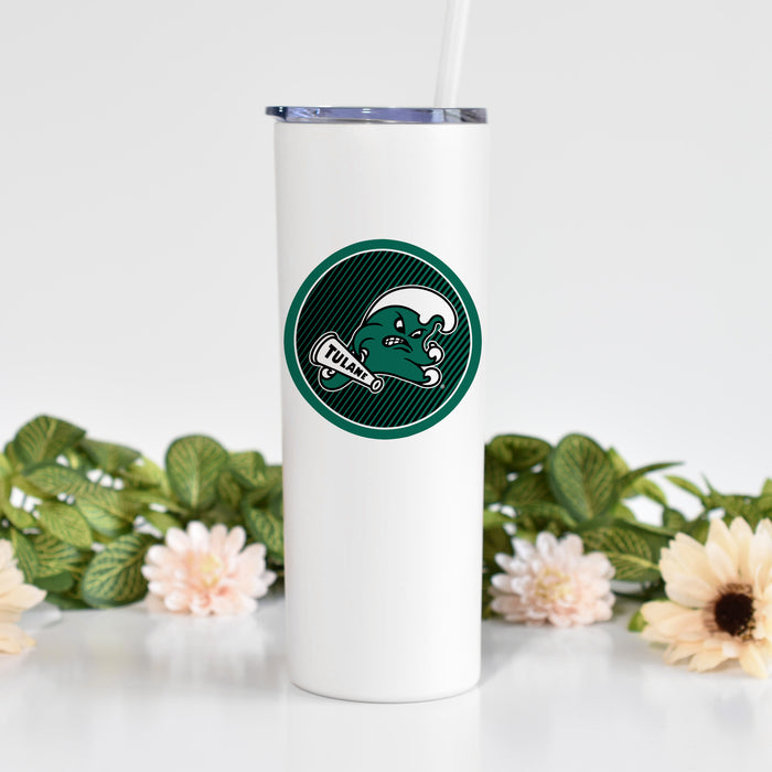 Tulane University Stainless Steel Skinny Tumbler 20 OZ