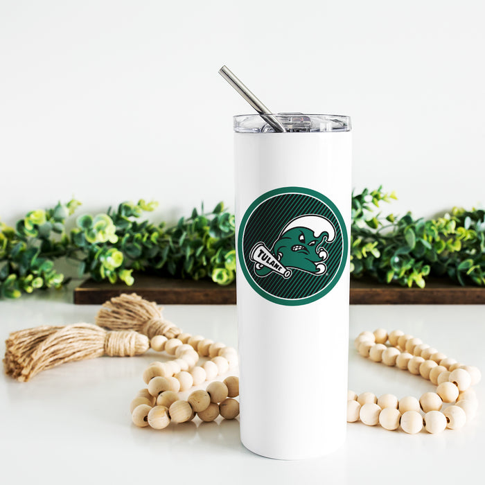 Tulane University Stainless Steel Skinny Tumbler 20 OZ