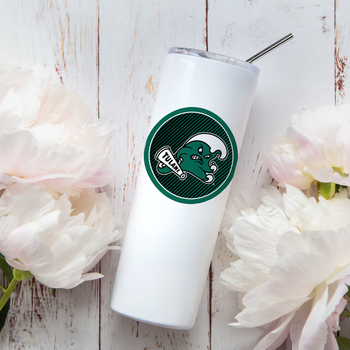 Tulane University Stainless Steel Skinny Tumbler 20 OZ