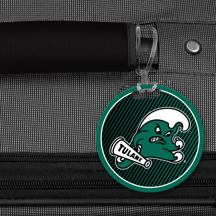 Tulane University Luggage Bag Tag (round)