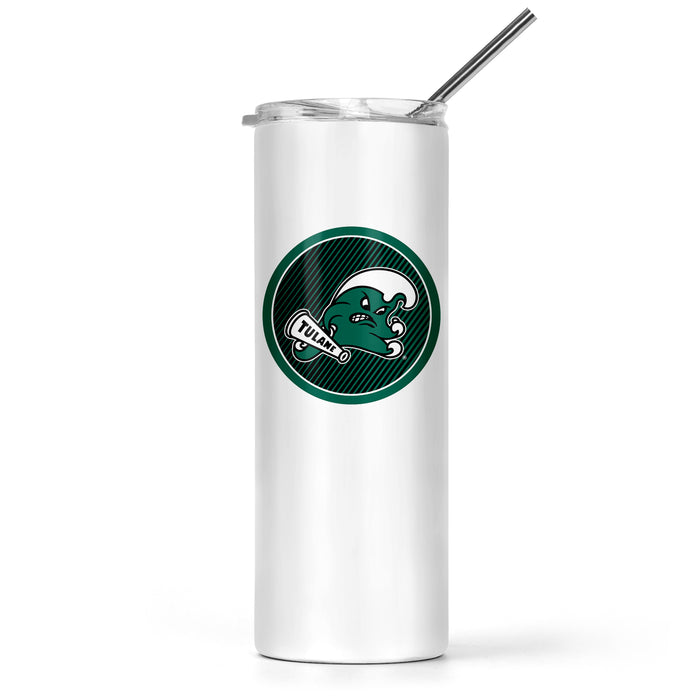 Tulane University Stainless Steel Skinny Tumbler 20 OZ