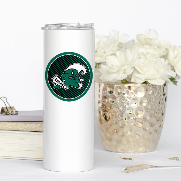 Tulane University Stainless Steel Skinny Tumbler 20 OZ