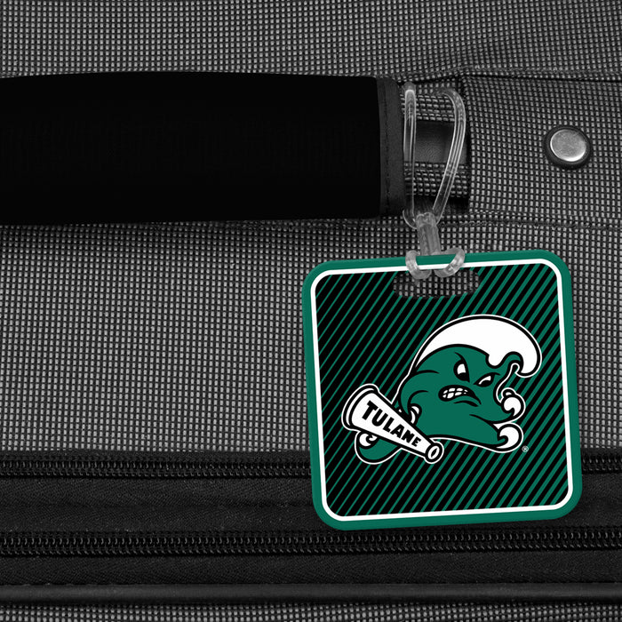 Tulane University Luggage Bag Tag (square)