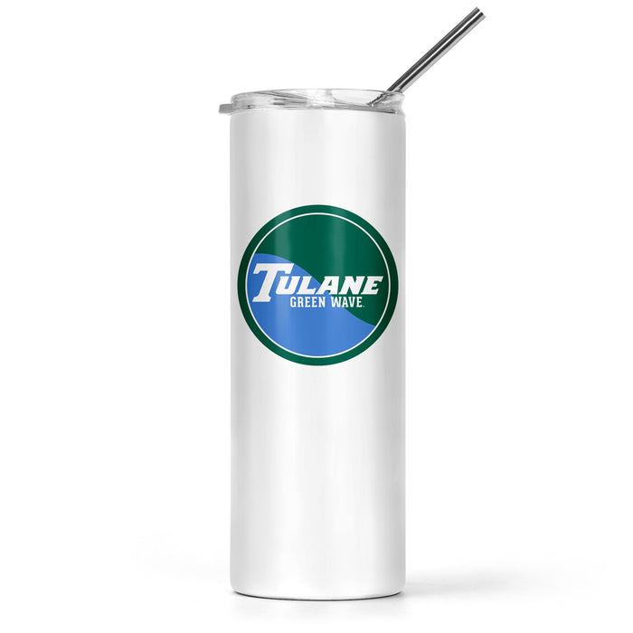 Tulane University Stainless Steel Skinny Tumbler 20 OZ
