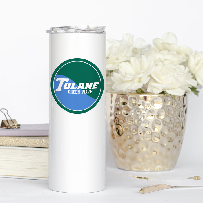 Tulane University Stainless Steel Skinny Tumbler 20 OZ
