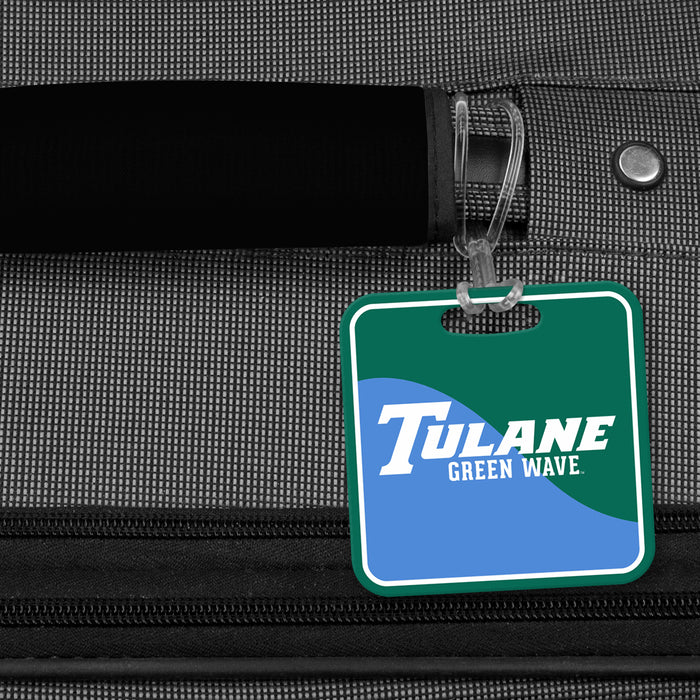 Tulane University Luggage Bag Tag (square)