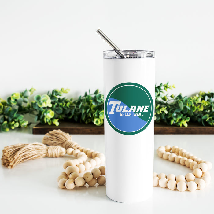 Tulane University Stainless Steel Skinny Tumbler 20 OZ