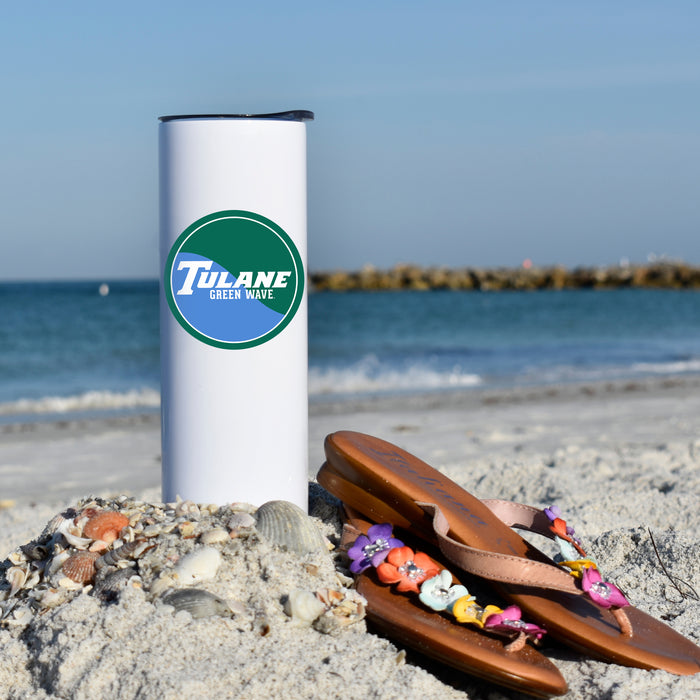Tulane University Stainless Steel Skinny Tumbler 20 OZ
