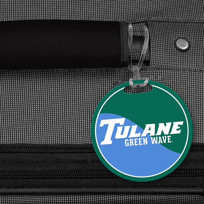 Tulane University Luggage Bag Tag (round)