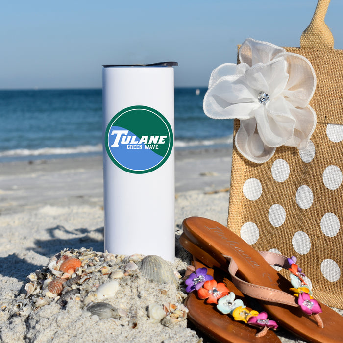 Tulane University Stainless Steel Skinny Tumbler 20 OZ
