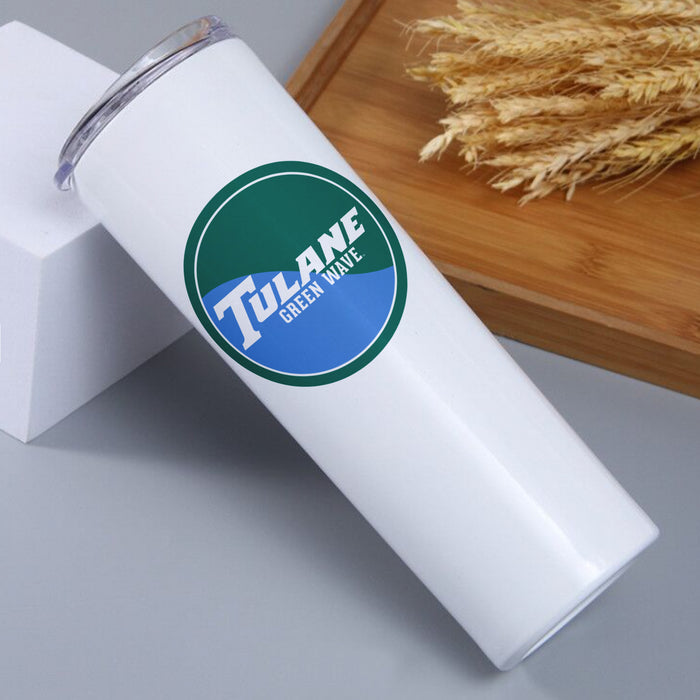 Tulane University Stainless Steel Skinny Tumbler 20 OZ