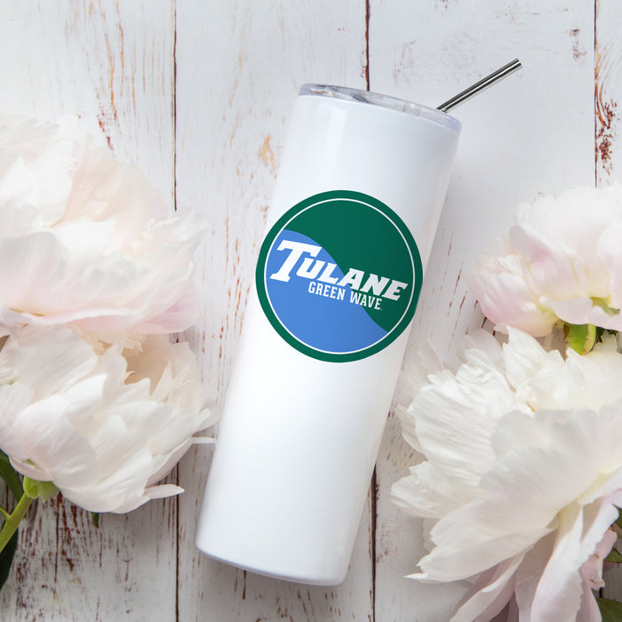 Tulane University Stainless Steel Skinny Tumbler 20 OZ