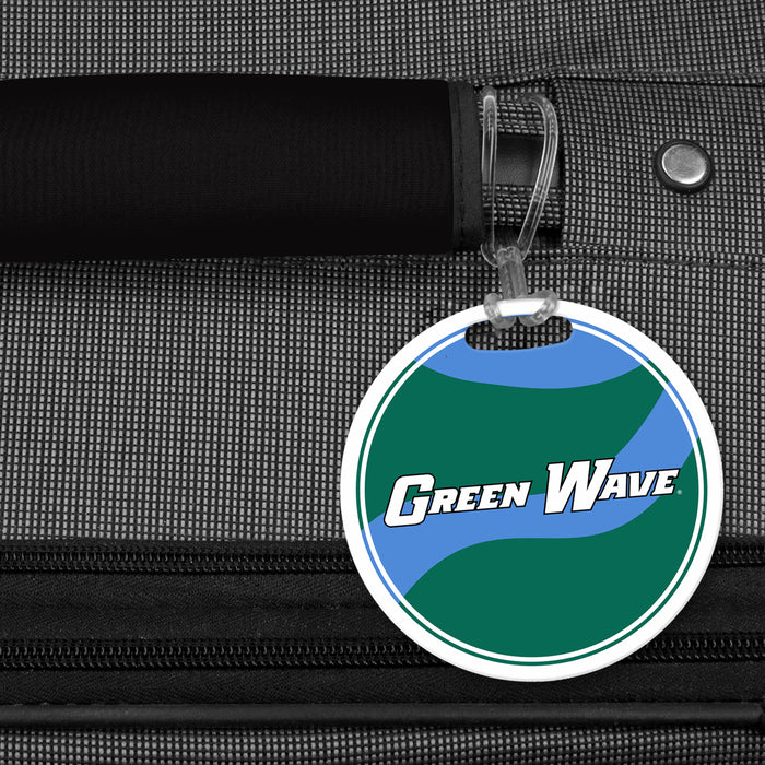 Tulane University Luggage Bag Tag (round)