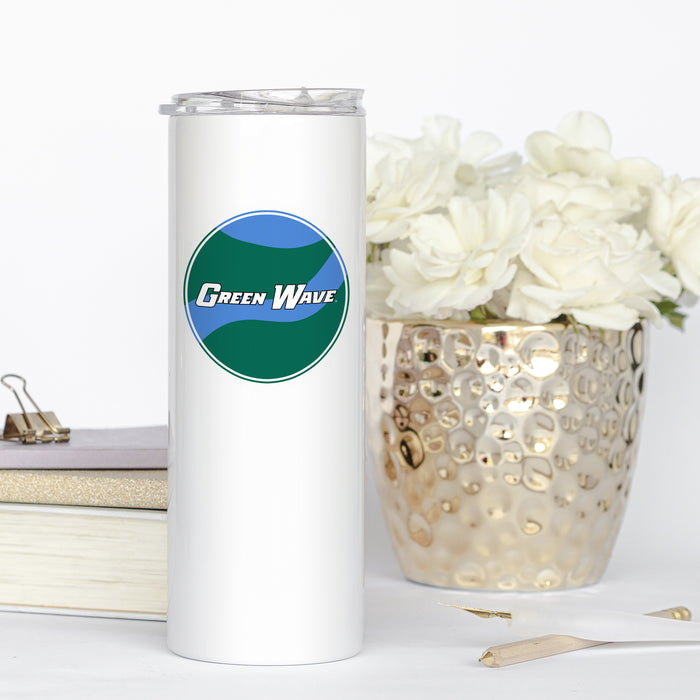 Tulane University Stainless Steel Skinny Tumbler 20 OZ