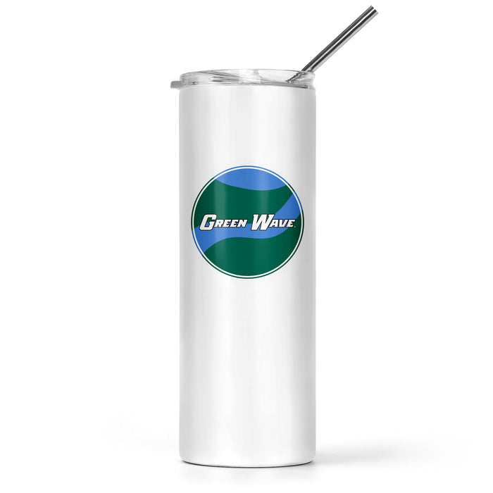 Tulane University Stainless Steel Skinny Tumbler 20 OZ