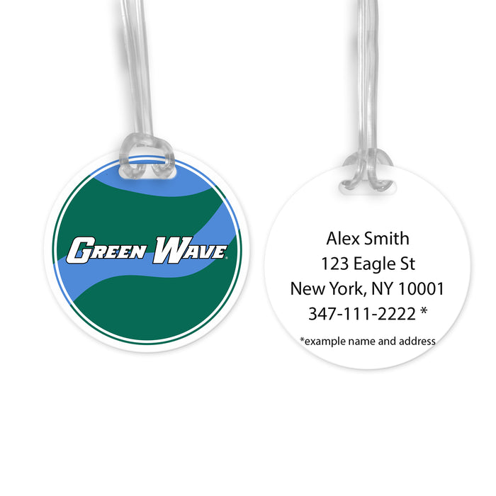 Tulane University Luggage Bag Tag (round)