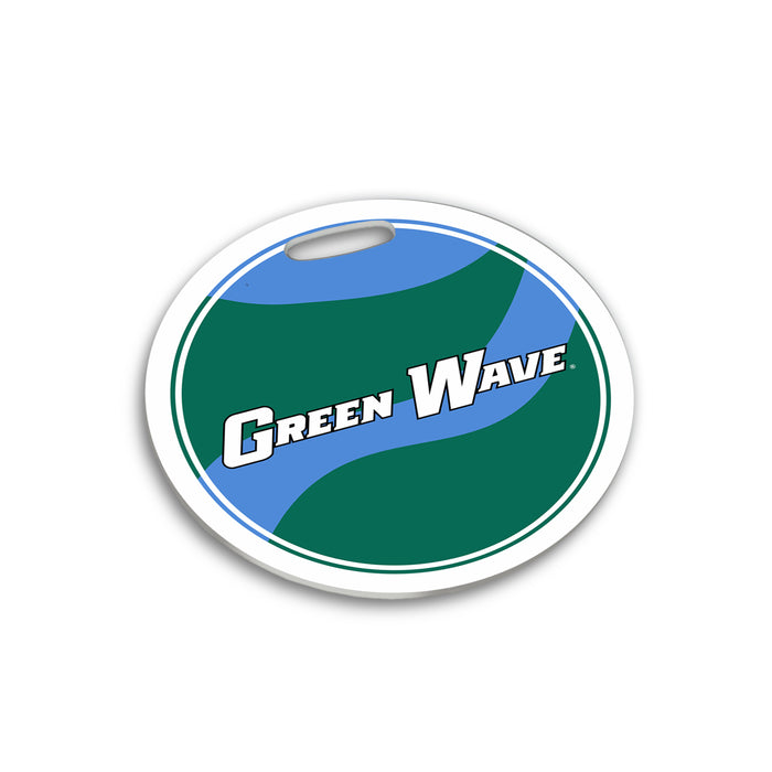 Tulane University Luggage Bag Tag (round)