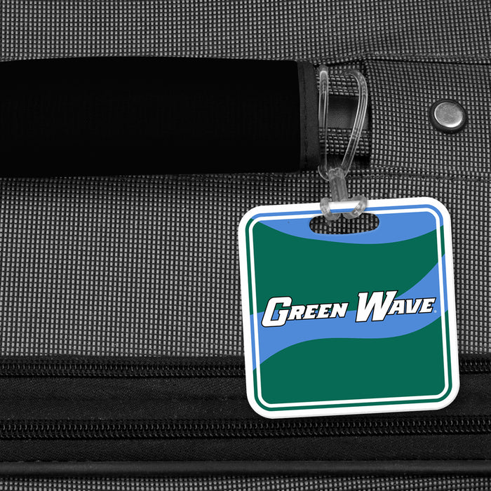 Tulane University Luggage Bag Tag (square)