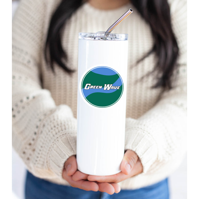 Tulane University Stainless Steel Skinny Tumbler 20 OZ
