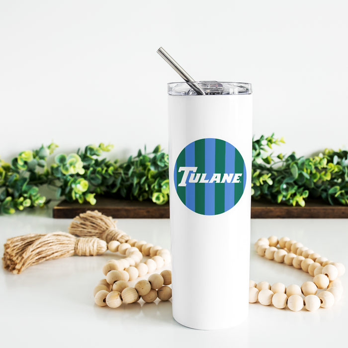 Tulane University Stainless Steel Skinny Tumbler 20 OZ