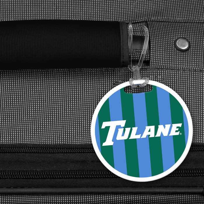 Tulane University Luggage Bag Tag (round)