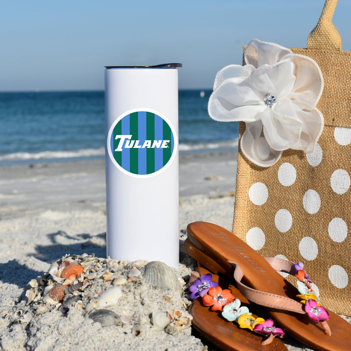Tulane University Stainless Steel Skinny Tumbler 20 OZ