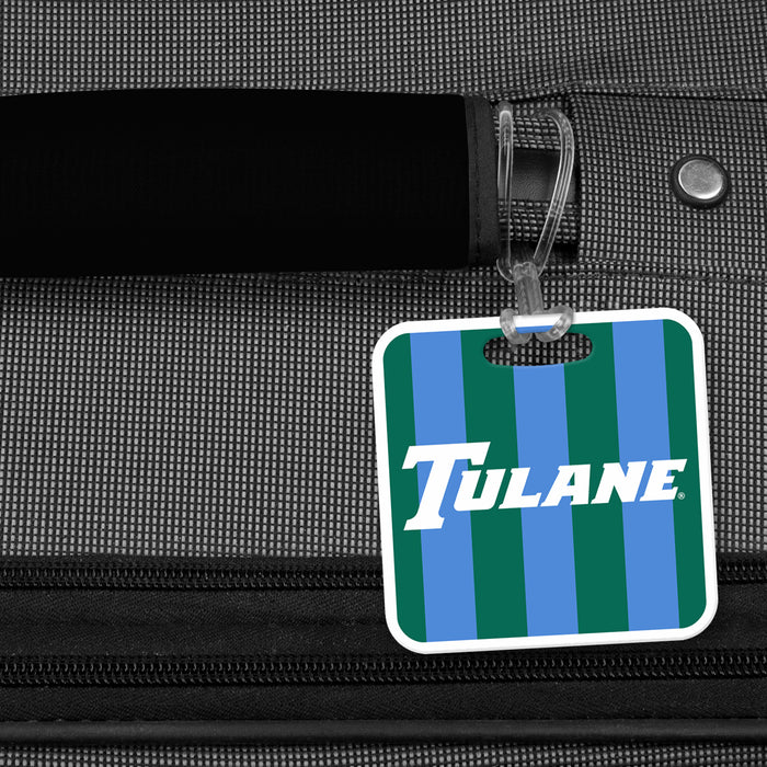 Tulane University Luggage Bag Tag (square)