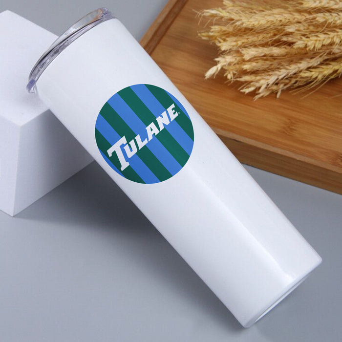 Tulane University Stainless Steel Skinny Tumbler 20 OZ