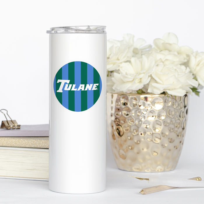 Tulane University Stainless Steel Skinny Tumbler 20 OZ