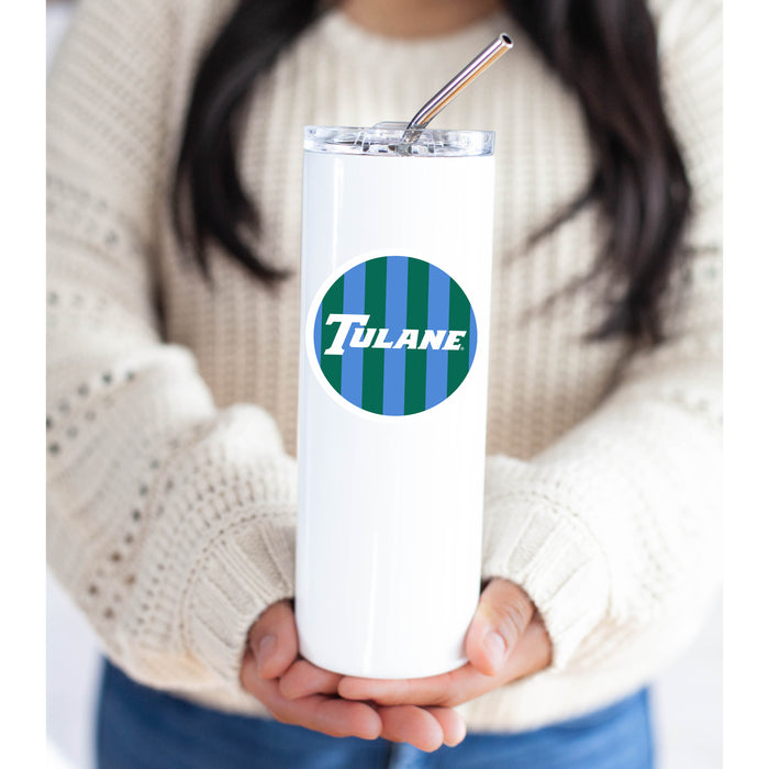 Tulane University Stainless Steel Skinny Tumbler 20 OZ