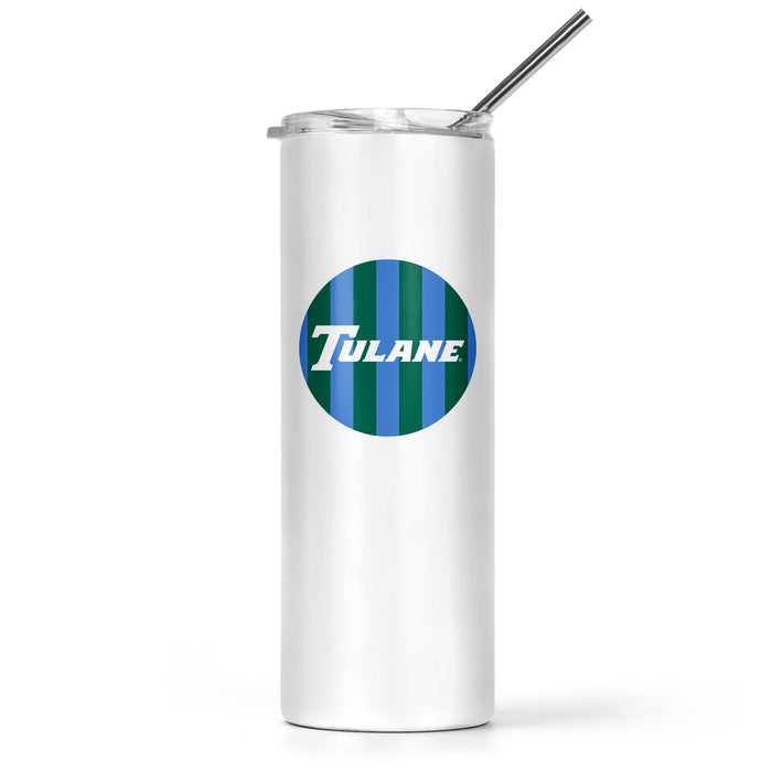 Tulane University Stainless Steel Skinny Tumbler 20 OZ