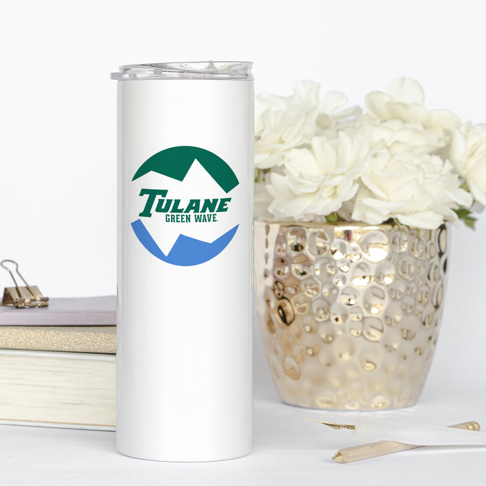 Tulane University Stainless Steel Skinny Tumbler 20 OZ
