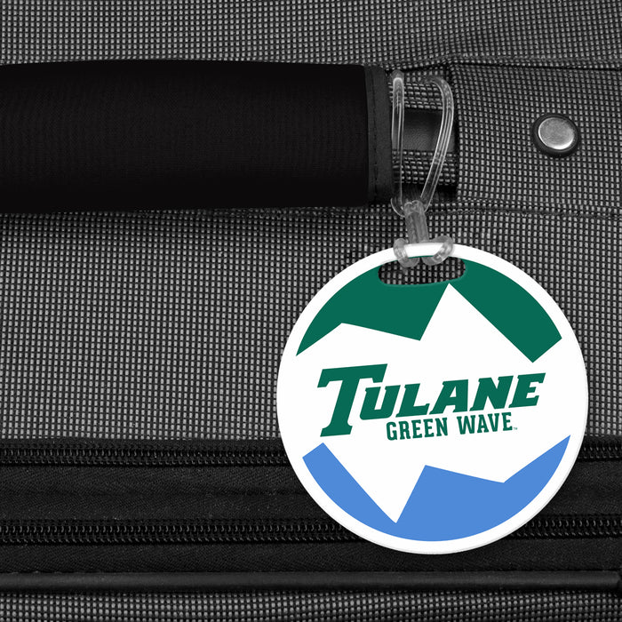 Tulane University Luggage Bag Tag (round)