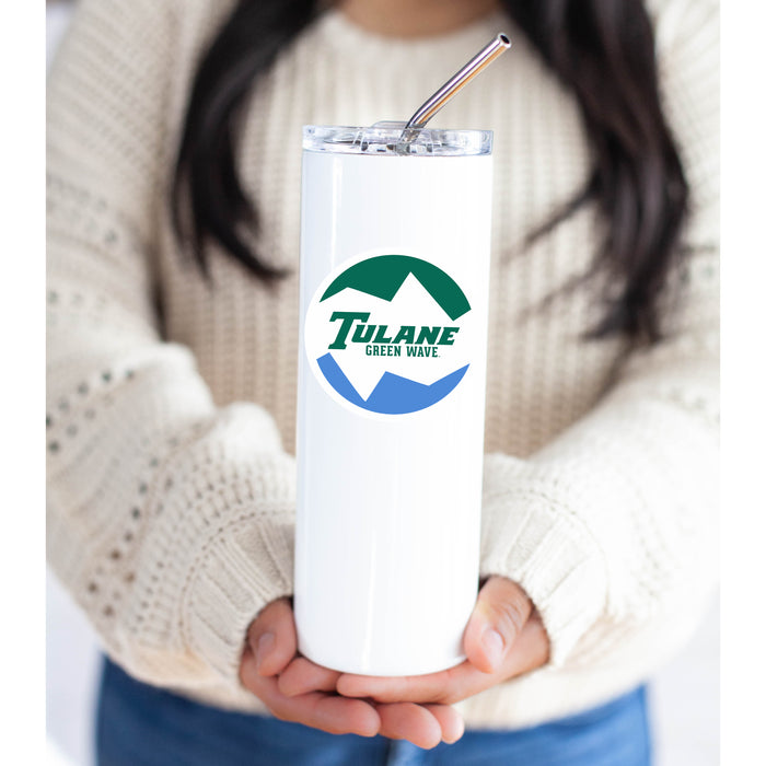 Tulane University Stainless Steel Skinny Tumbler 20 OZ