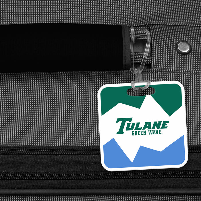 Tulane University Luggage Bag Tag (square)