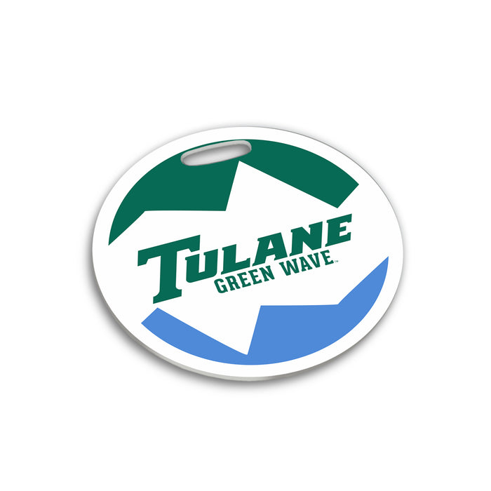 Tulane University Luggage Bag Tag (round)