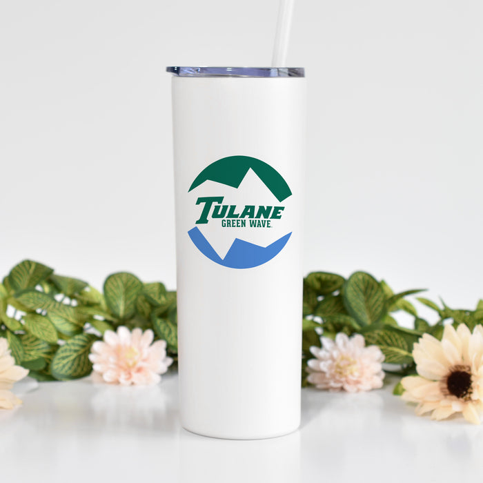 Tulane University Stainless Steel Skinny Tumbler 20 OZ