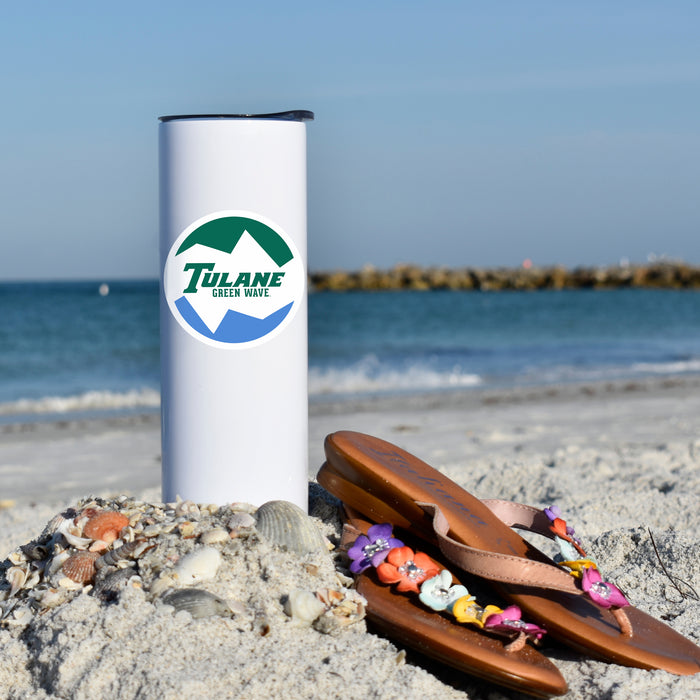 Tulane University Stainless Steel Skinny Tumbler 20 OZ
